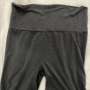 Gray High-Waisted Leggings
